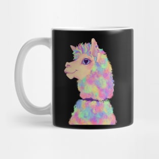 Pastel heart-eyed llama Mug